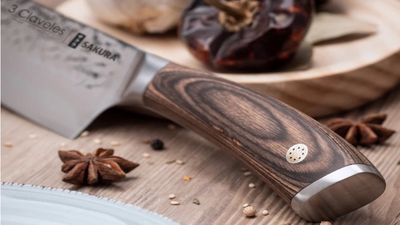 3 Claveles 01019 Cuchillo Cocinero Sakura - Imagen 4